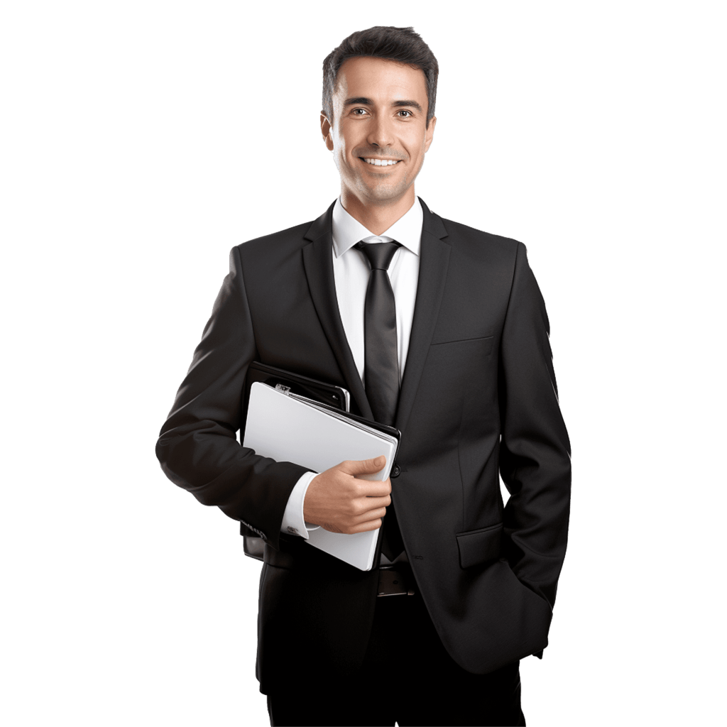 ai generated businessman isolated on transparent background free png (1)